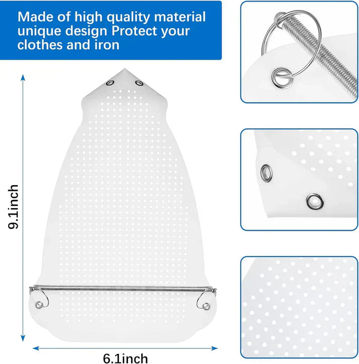 Teflon Iron Cover Protector | Non Stick Garments Care Cover For Iron | Heat Resistant Ironing Shoe for Clothes Protection - Premium Quality - Glorial