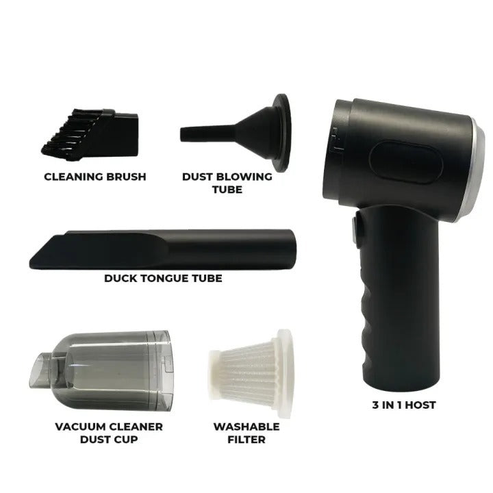 3-in-1 Portable Wireless Vacuum Cleaner - Glorial