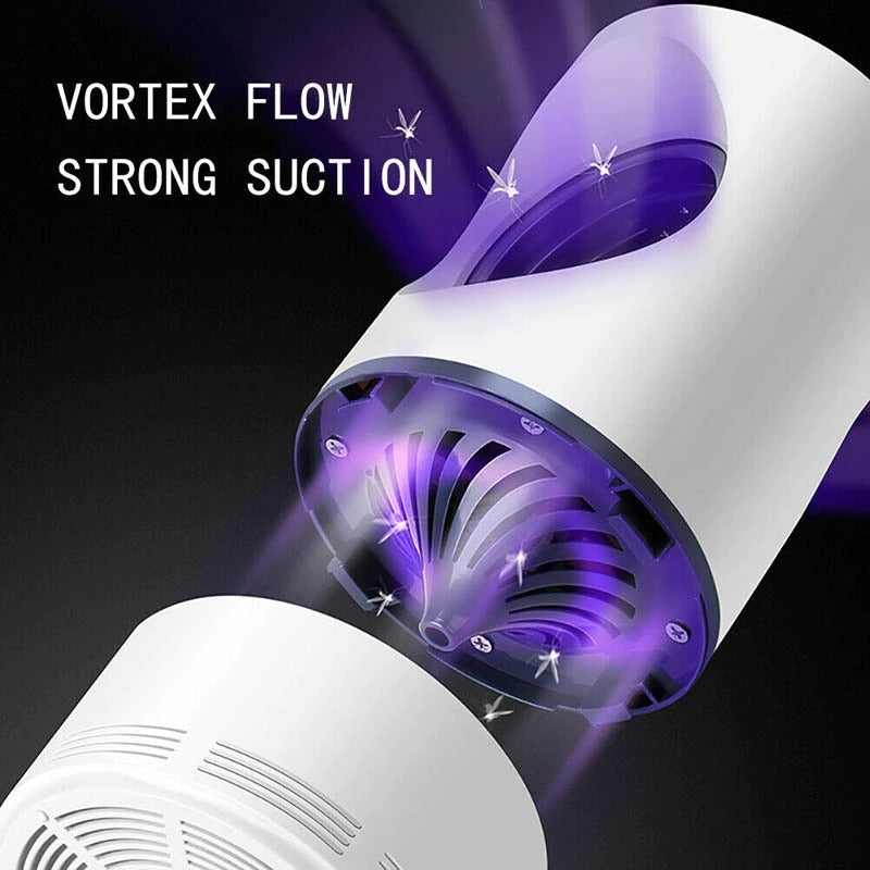 Mosquito Killer Lamp Electric Shocker Round with Charger – Powerful 360° UV Light Insect Trap for Home, Room & Outdoor Use | Safe, Silent & Eco-Friendly Bug Zapper - Glorial