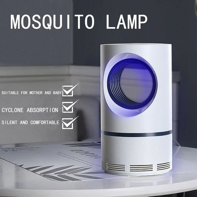 Mosquito Killer Lamp Electric Shocker Round with Charger – Powerful 360° UV Light Insect Trap for Home, Room & Outdoor Use | Safe, Silent & Eco-Friendly Bug Zapper - Glorial