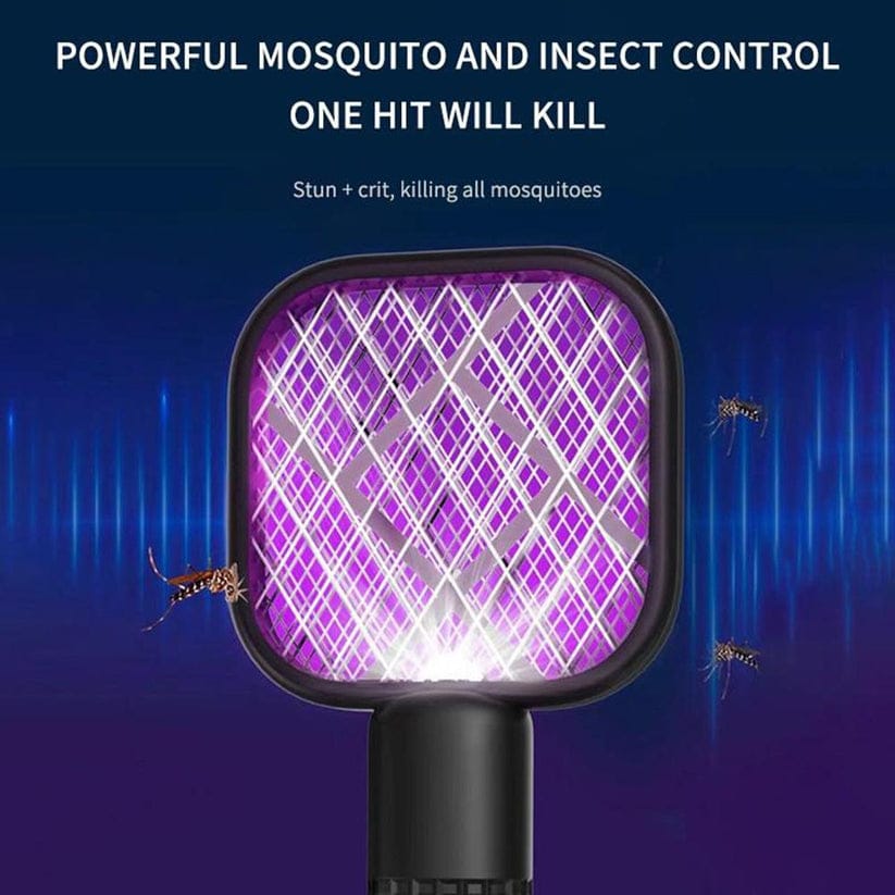 USB Rechargeable Mosquito Killer Racket | Portable Mosquito Repellent Racket With UV Light For Home Office Use - Glorial