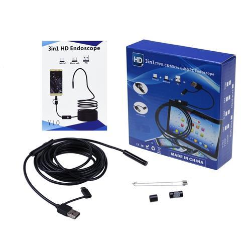 3 In 1 TYPE C/ MICRO USB/ PC ENDOSCOPE CAMERA - Glorial
