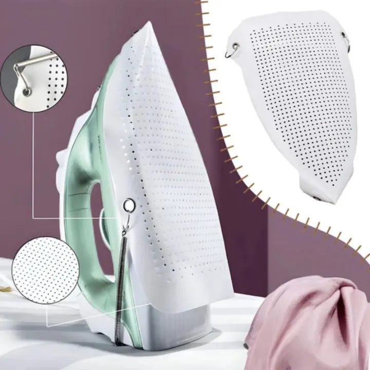 Teflon Iron Cover Protector | Non Stick Garments Care Cover For Iron | Heat Resistant Ironing Shoe for Clothes Protection - Premium Quality - Glorial