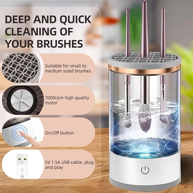 UBA™-Electric Makeup Brush Cleaner - Glorial