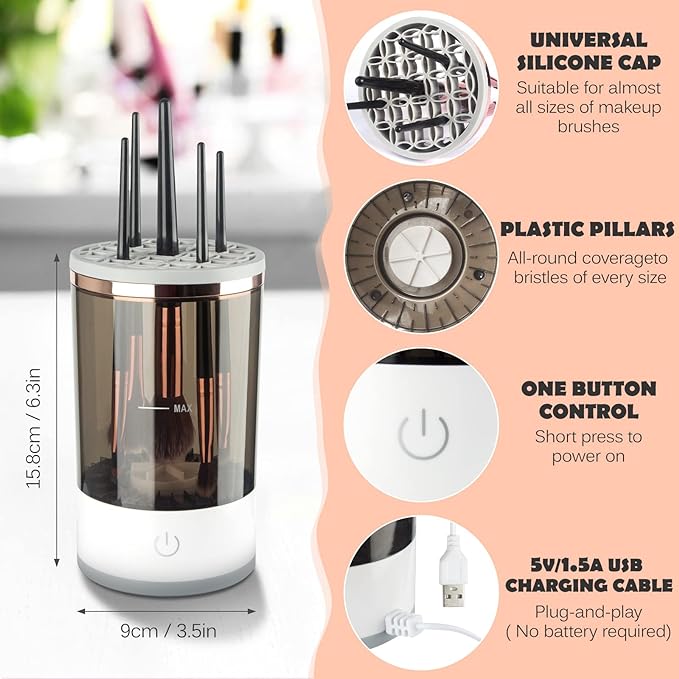 UBA™-Electric Makeup Brush Cleaner - Glorial