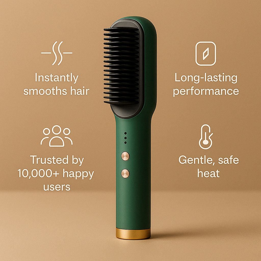 UBA™-Professional Hair Straightening Comb - Glorial