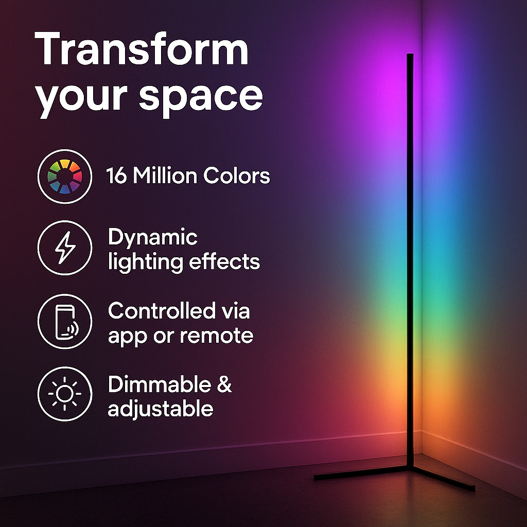 UBA™-LED Corner Floor Lamp - Glorial