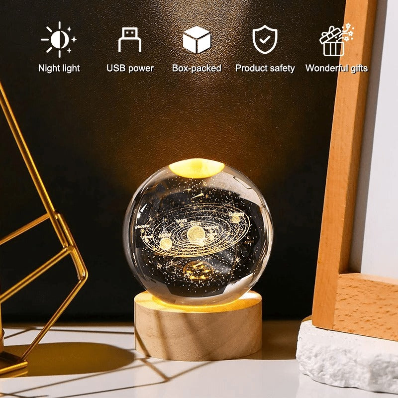 UBA™-Night Light Galaxy Crystal Ball Lamp - Glorial